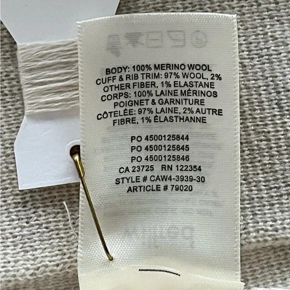 Aritzia Wilfred Belize Cardigan in Heather Birch in Sz M - Picture 9 of 9